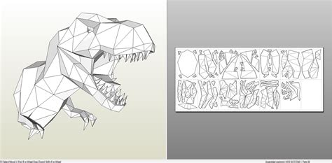 stl dinosaur|3d paper dinosaur templates free.